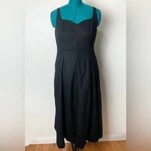 Old Navy Women’s Long Solid Black Dressy Summer Sundress Size Large